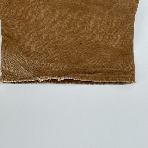 Carhartt Mens 42X32 Brown Double Knee Overalls Bib Workwear Carpenter USA *READ - Picture 5 of 16